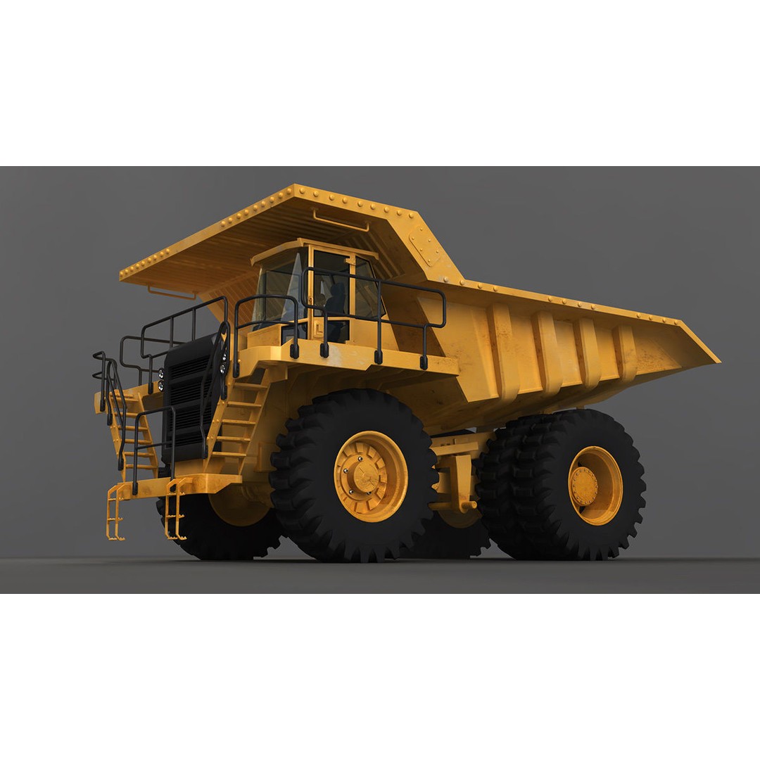 Heavy Machines 3D Model – Detailed Industrial Vehicle Collection, FBX - View 6