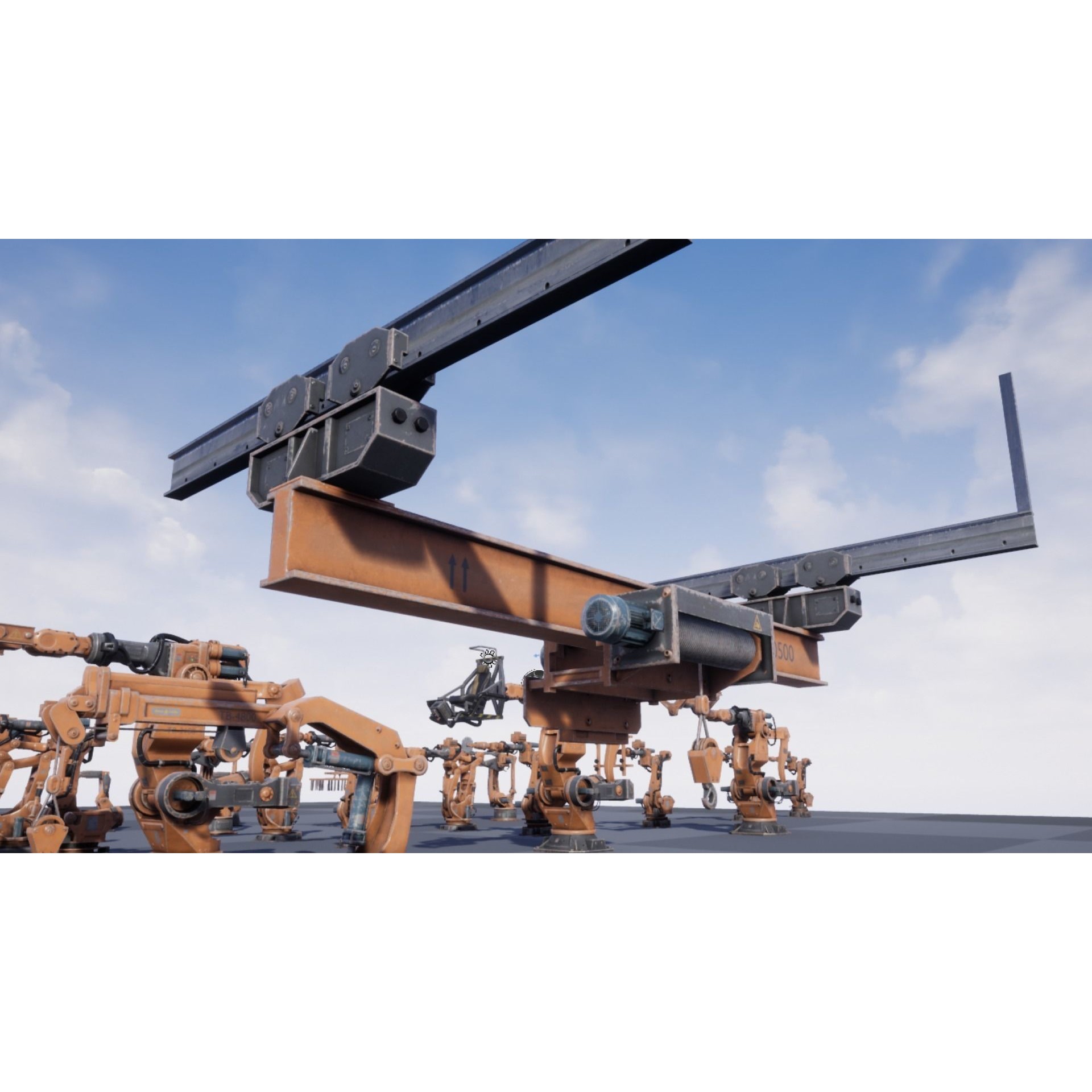 Industrial Robot Pack - Low-Poly Game-Ready 3D Model - View 11