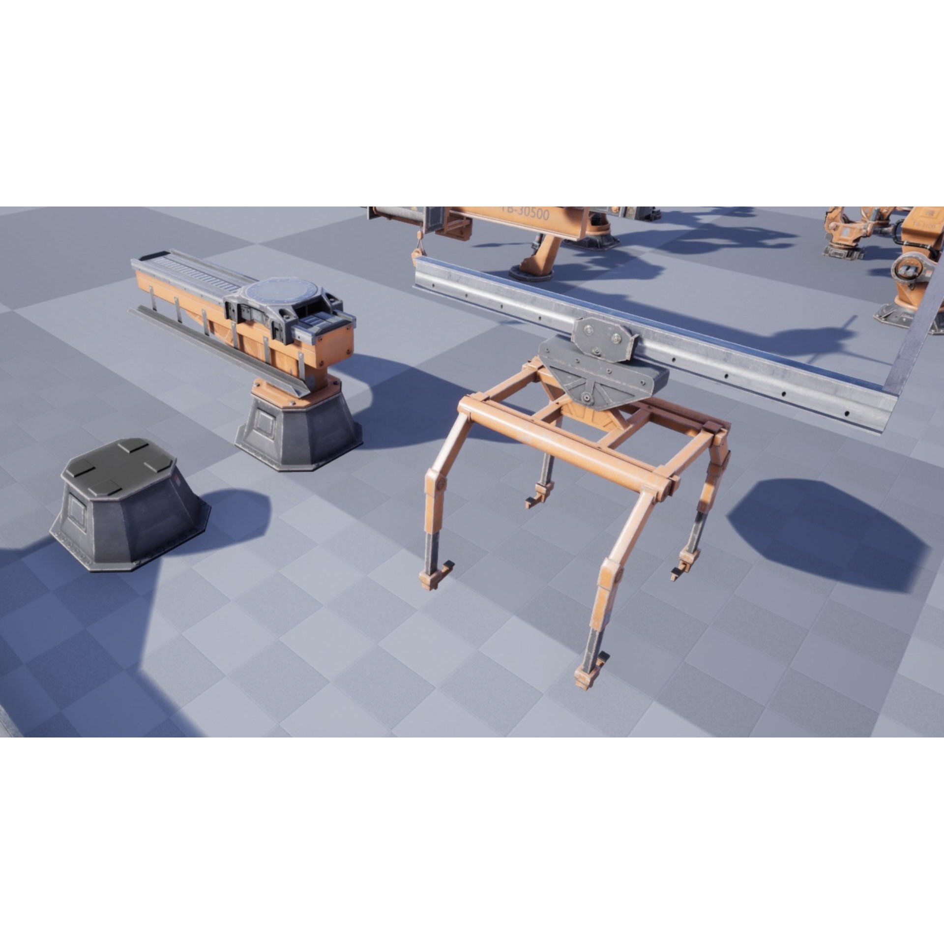 Industrial Robot Pack - Low-Poly Game-Ready 3D Model - View 13