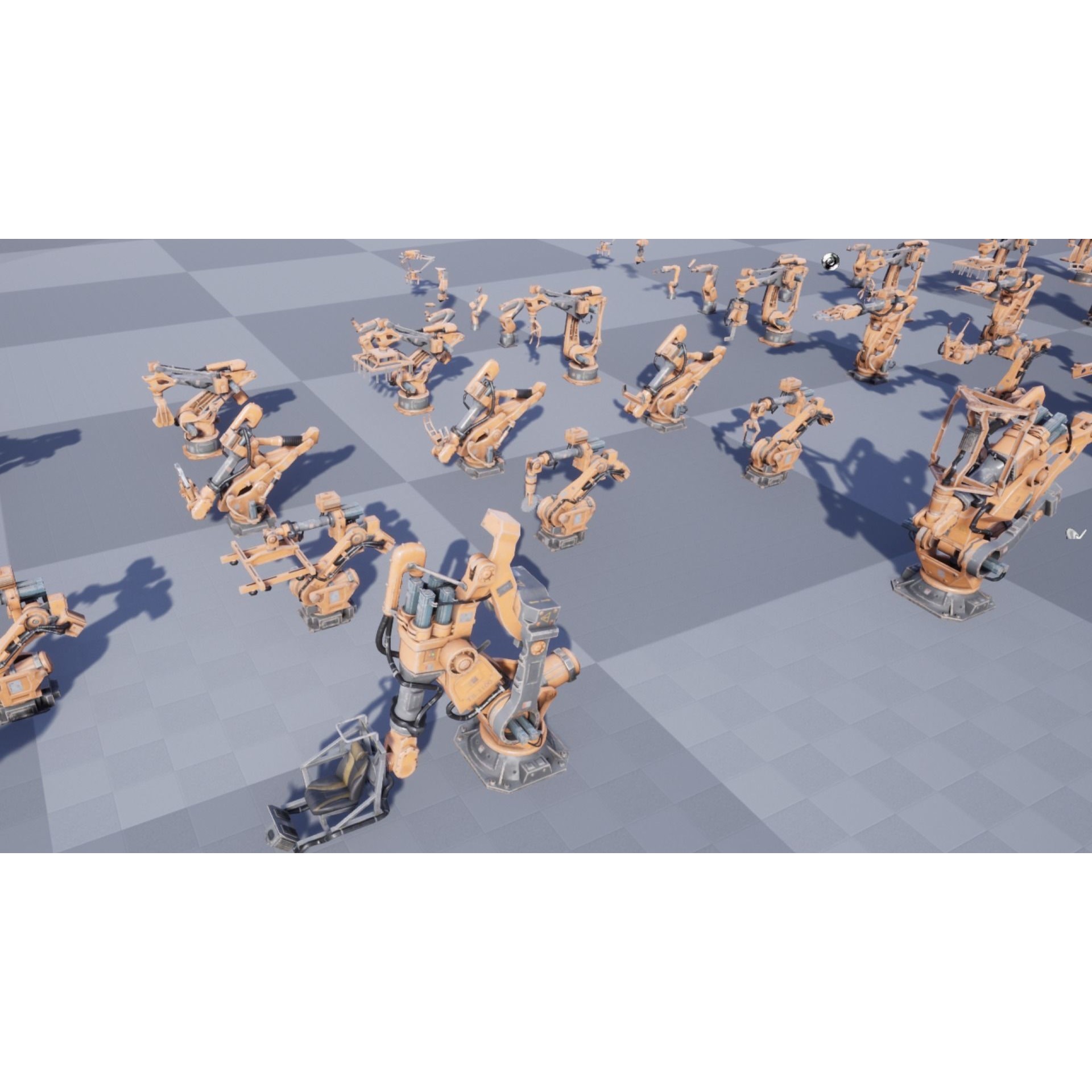 Industrial Robot Pack - Low-Poly Game-Ready 3D Model - View 5