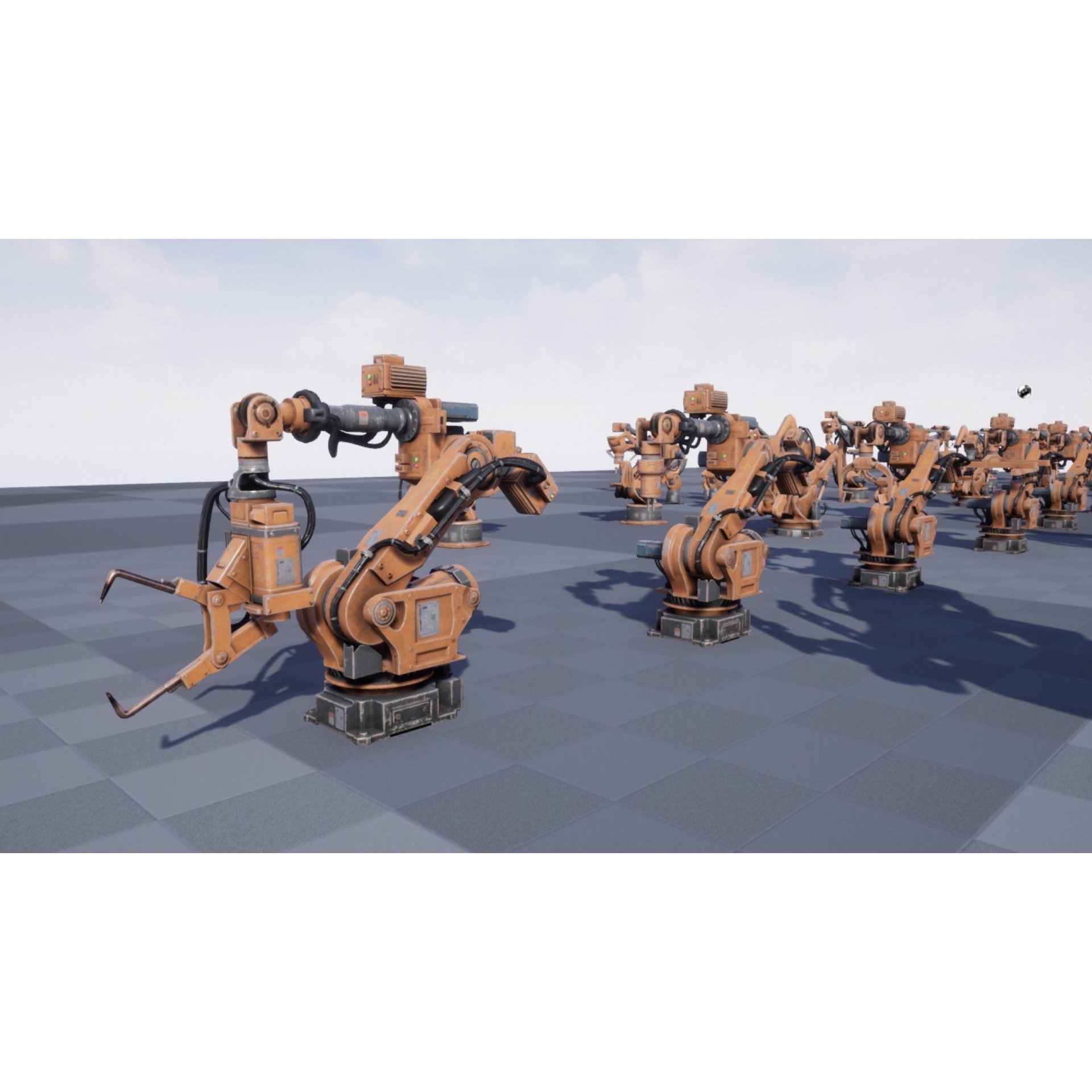 Industrial Robot Pack - Low-Poly Game-Ready 3D Model - View 6