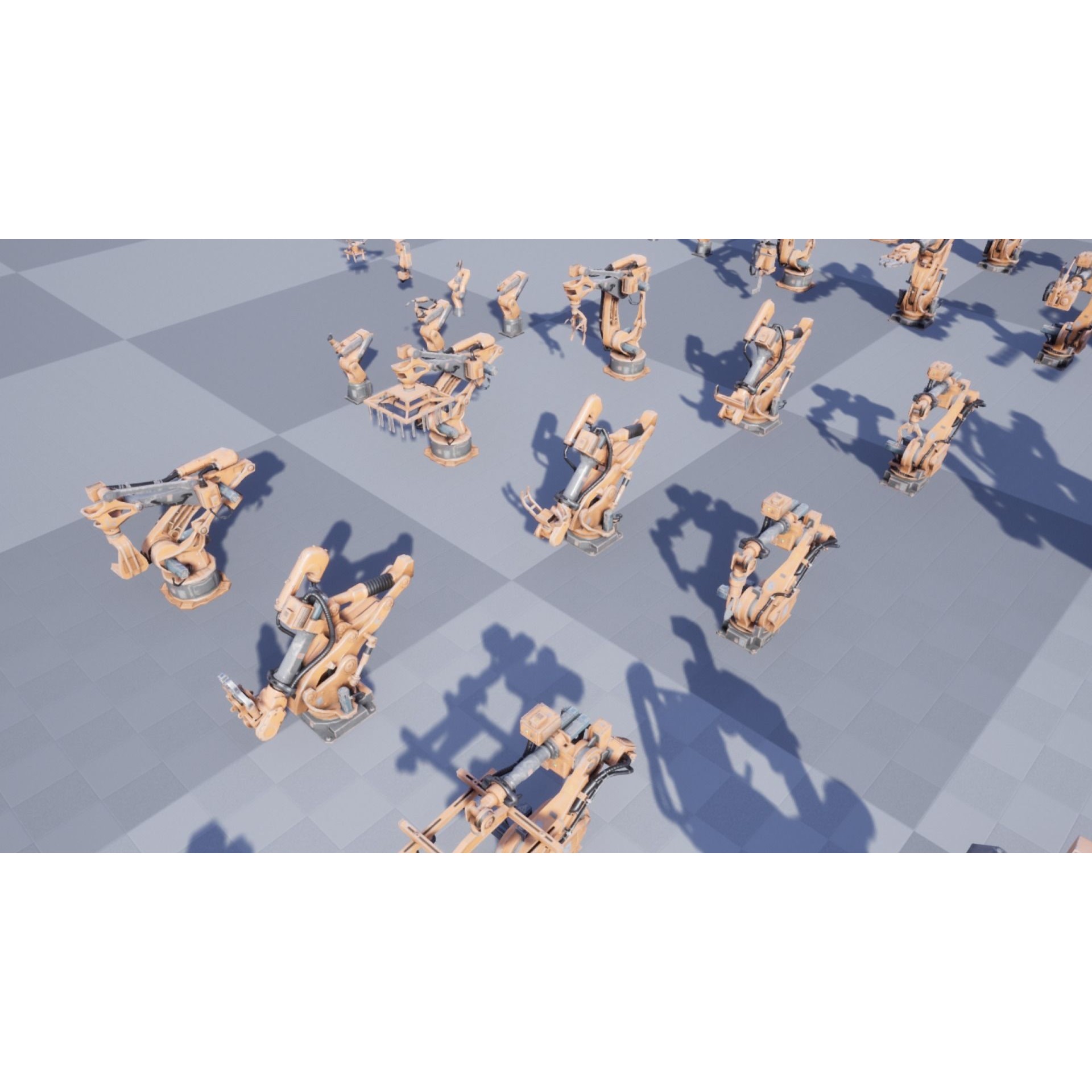 Industrial Robot Pack - Low-Poly Game-Ready 3D Model - View 7