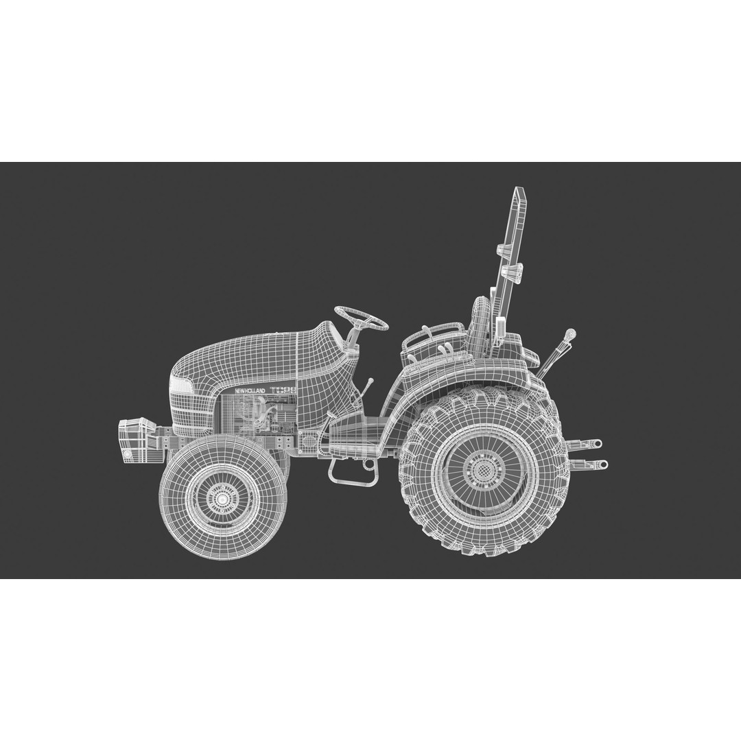 New Holland TC29 3D Model – High-Quality Industrial Machine, FBX & OBJ - View 23