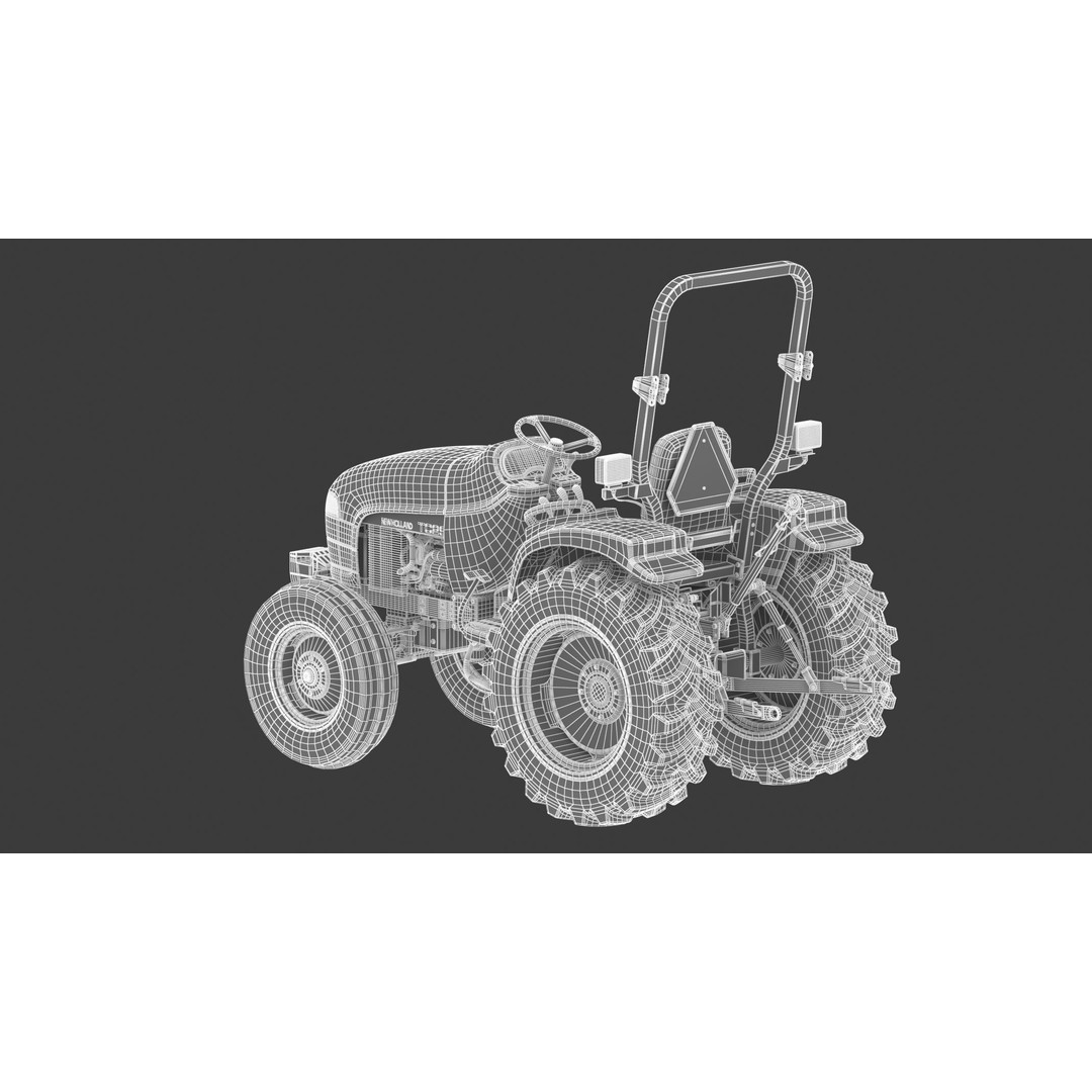 New Holland TC29 3D Model – High-Quality Industrial Machine, FBX & OBJ - View 30