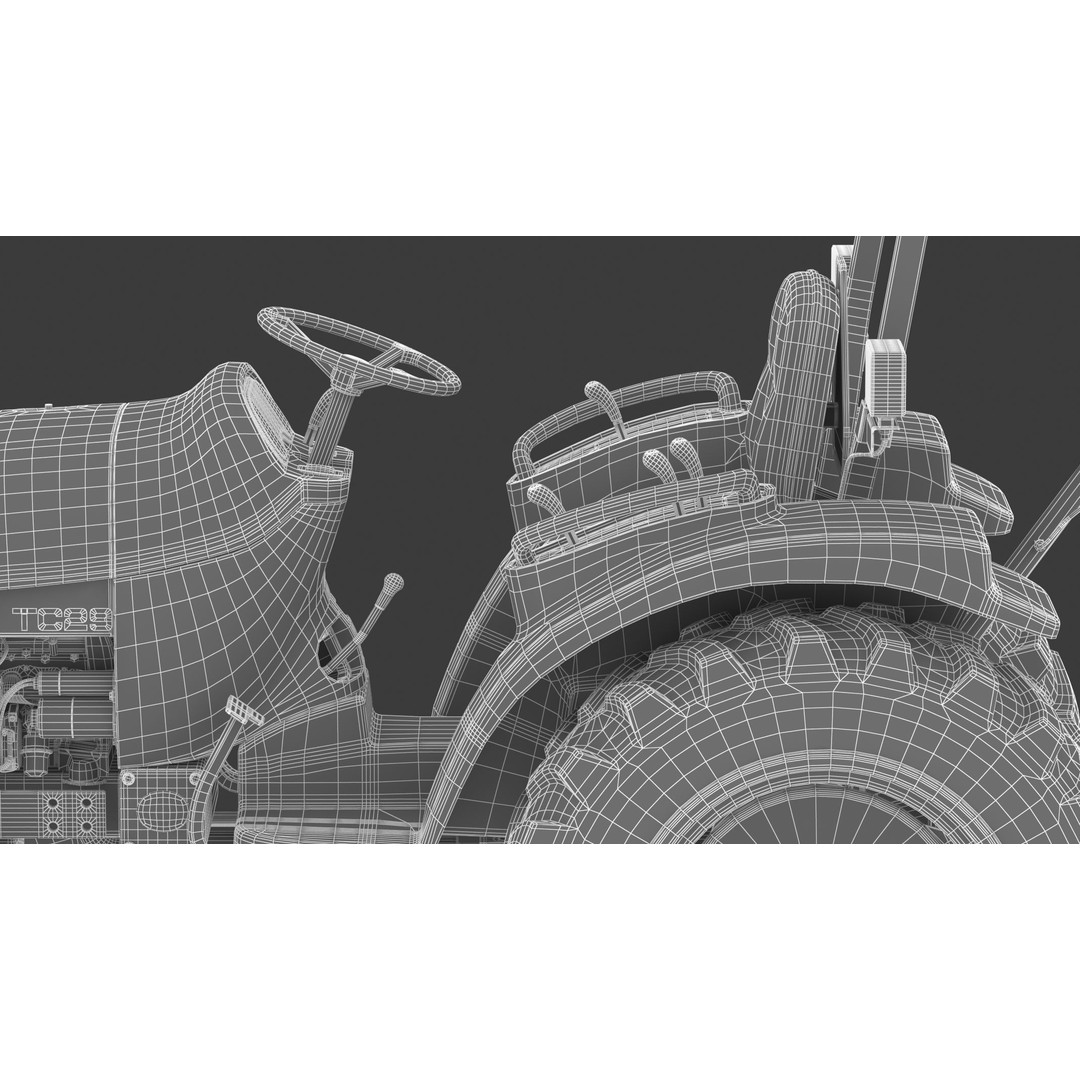 New Holland TC29 3D Model – High-Quality Industrial Machine, FBX & OBJ - View 33
