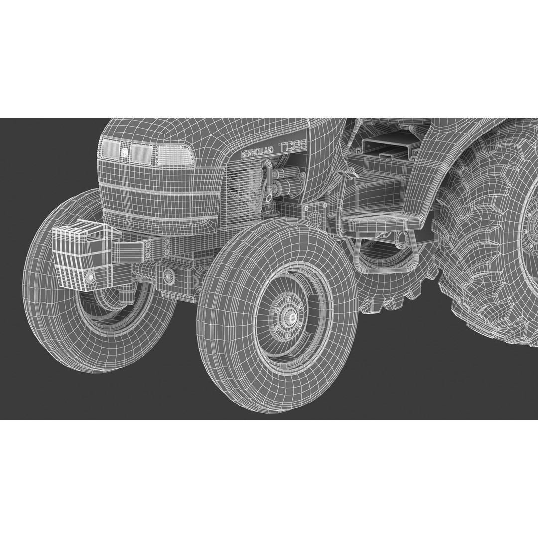 New Holland TC29 3D Model – High-Quality Industrial Machine, FBX & OBJ - View 34