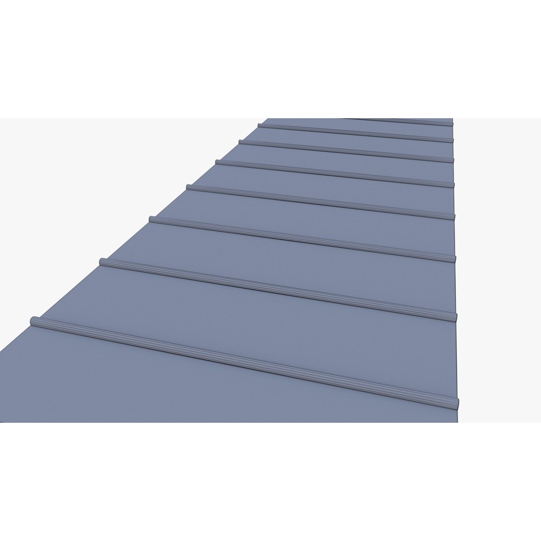 Roof 3D Model – Low Poly PBR Textured Game Asset, FBX, OBJ