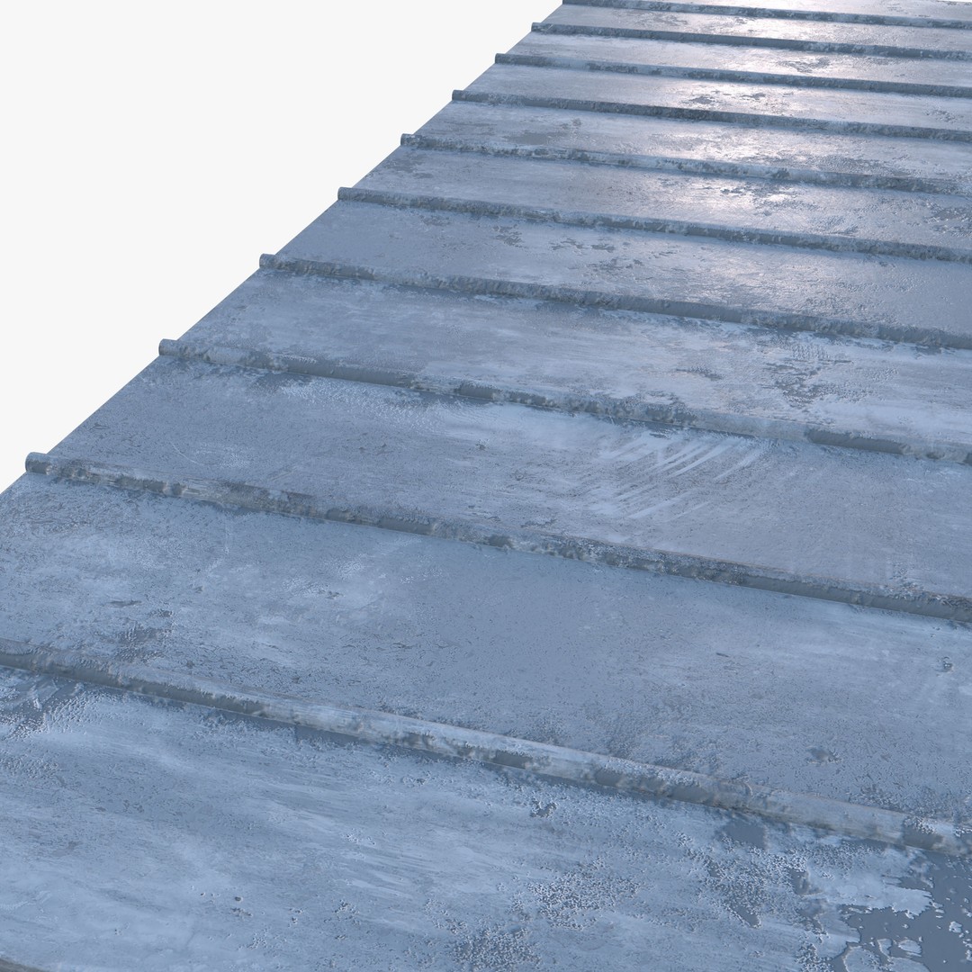 Roof 3D Model – Low Poly PBR Textured Game Asset, FBX, OBJ - View 10