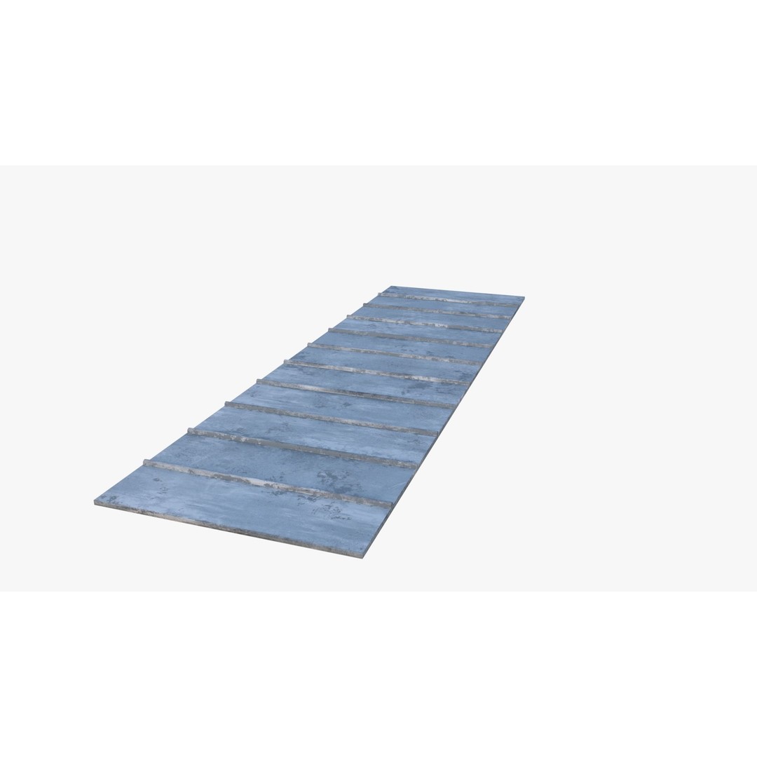 Roof 3D Model – Low Poly PBR Textured Game Asset, FBX, OBJ - View 12