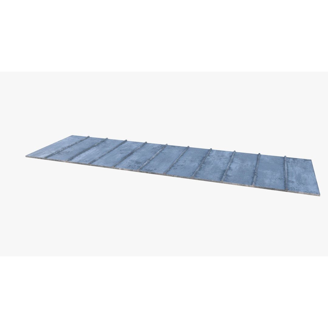 Roof 3D Model – Low Poly PBR Textured Game Asset, FBX, OBJ - View 14