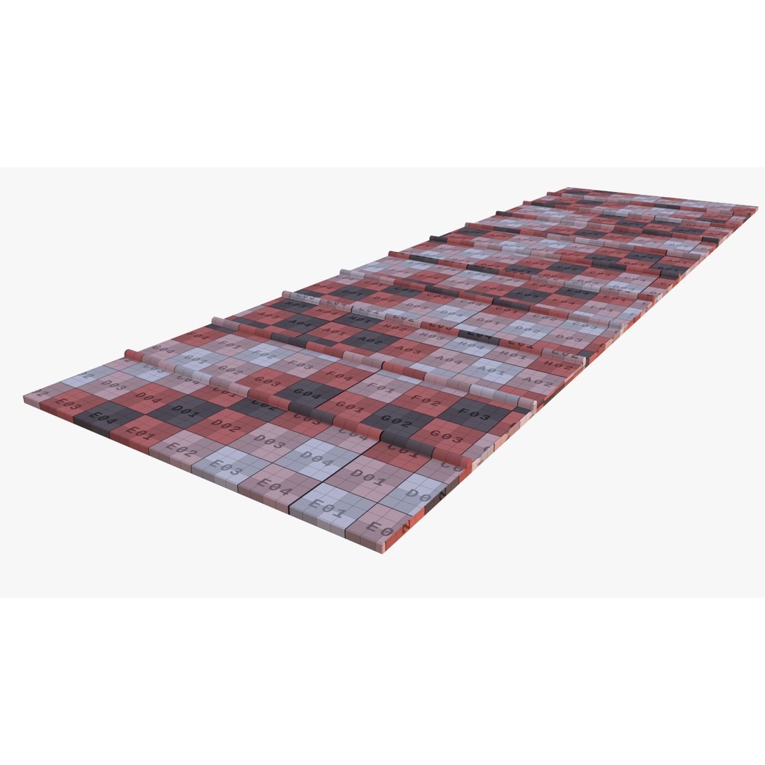 Roof 3D Model – Low Poly PBR Textured Game Asset, FBX, OBJ - View 16