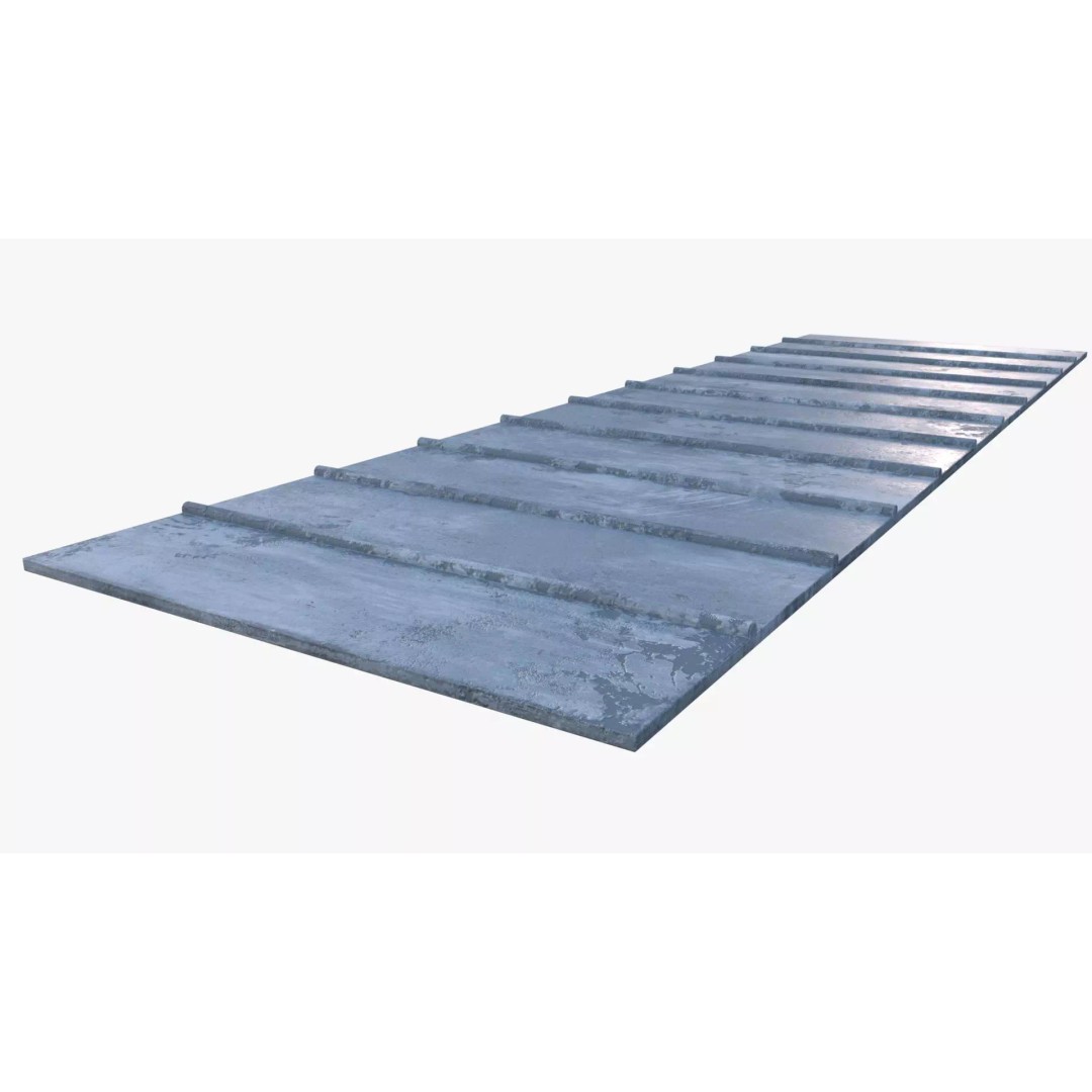 Roof 3D Model – Low Poly PBR Textured Game Asset, FBX, OBJ - View 2