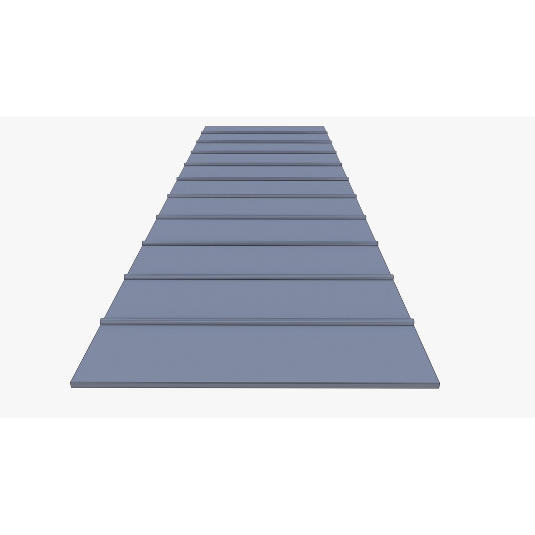 Roof 3D Model – Low Poly PBR Textured Game Asset, FBX, OBJ - View 23