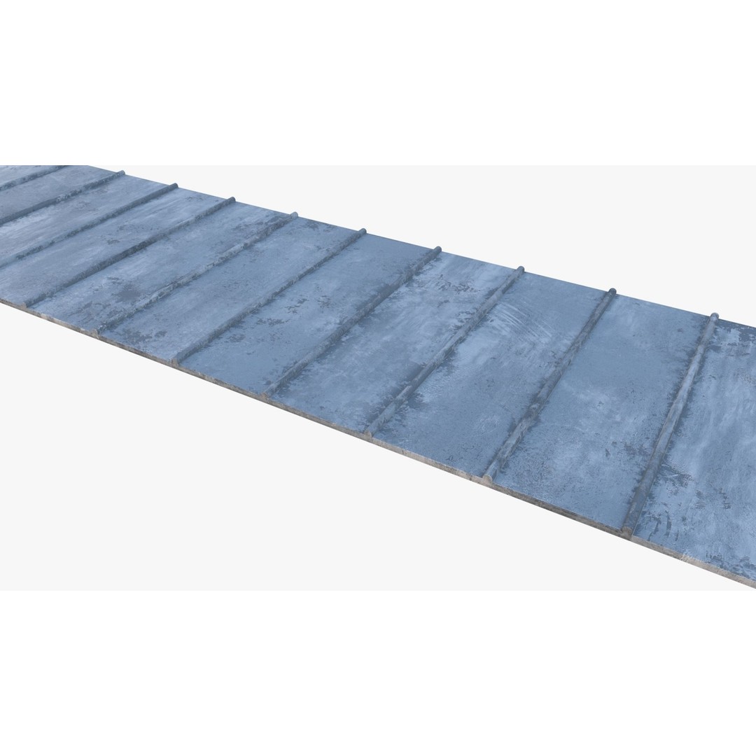 Roof 3D Model – Low Poly PBR Textured Game Asset, FBX, OBJ - View 6
