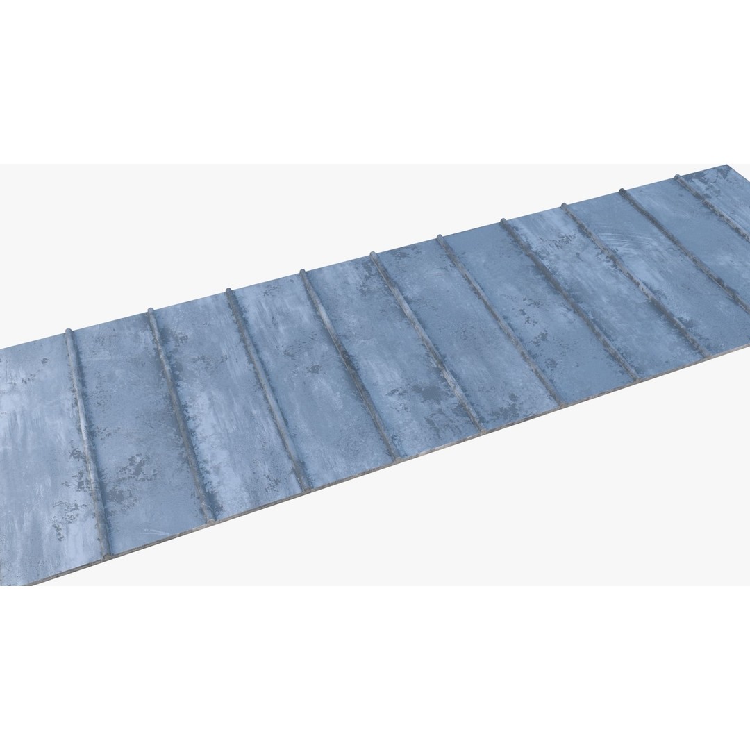 Roof 3D Model – Low Poly PBR Textured Game Asset, FBX, OBJ - View 7
