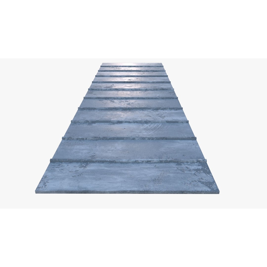 Roof 3D Model – Low Poly PBR Textured Game Asset, FBX, OBJ - View 9