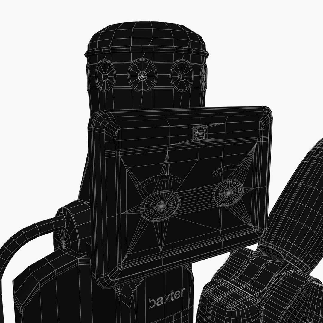 Industrial Baxter Robot 3D Model – High Poly Rigged Asset, FBX, OBJ - View 15