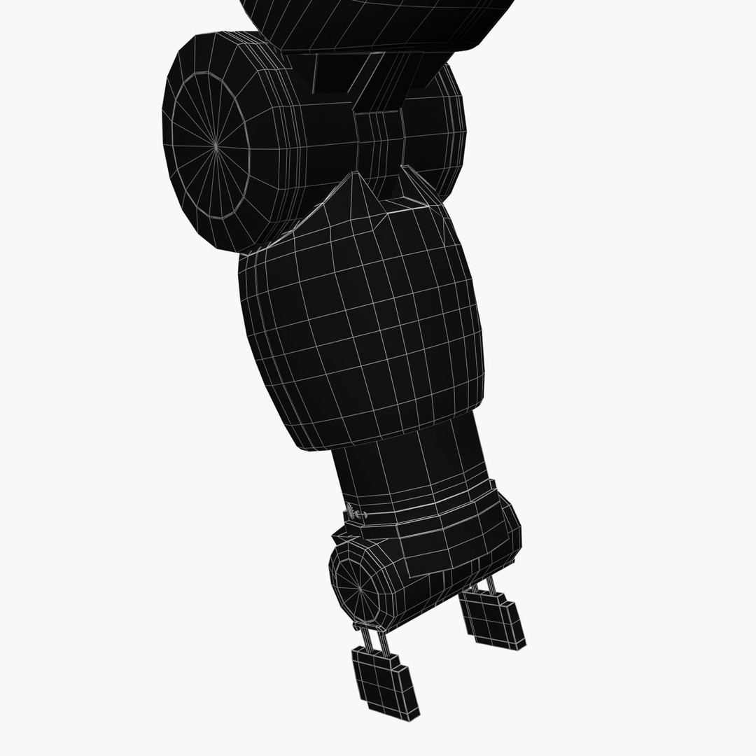 Industrial Baxter Robot 3D Model – High Poly Rigged Asset, FBX, OBJ - View 16