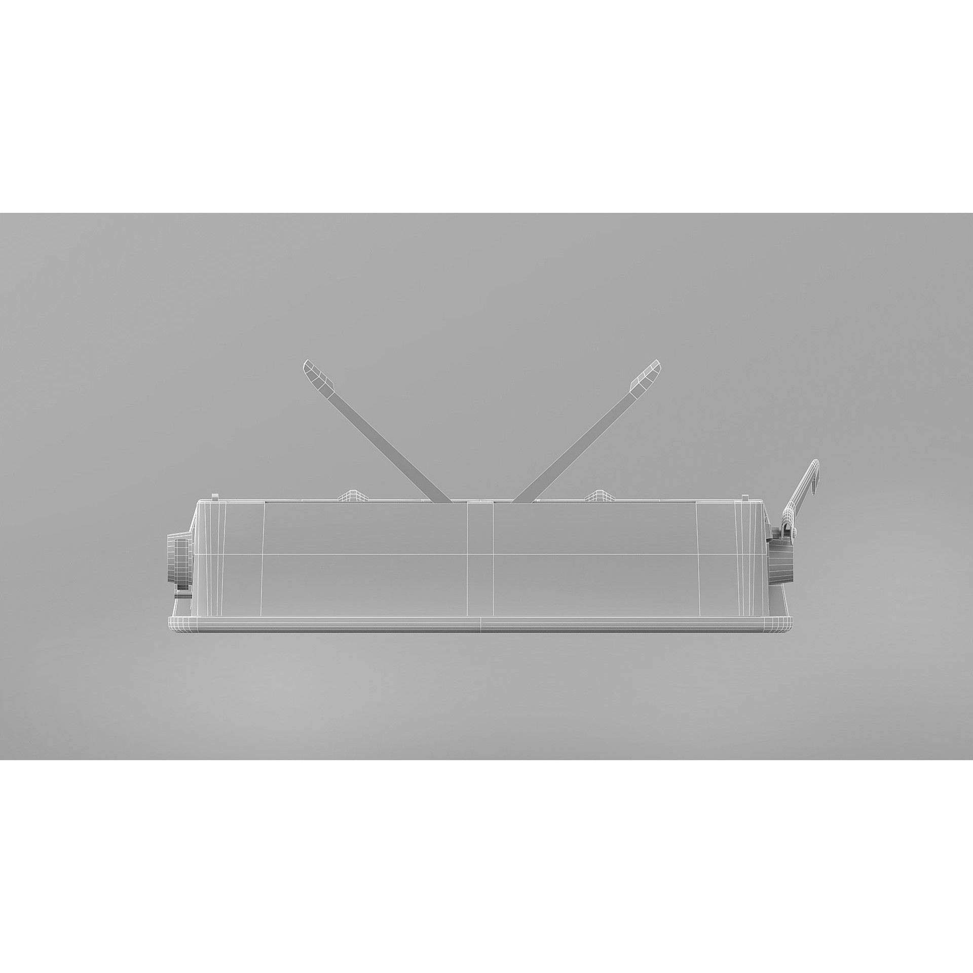 Vintage Typewriter - Low-Poly Game-Ready 3D Model - View 12