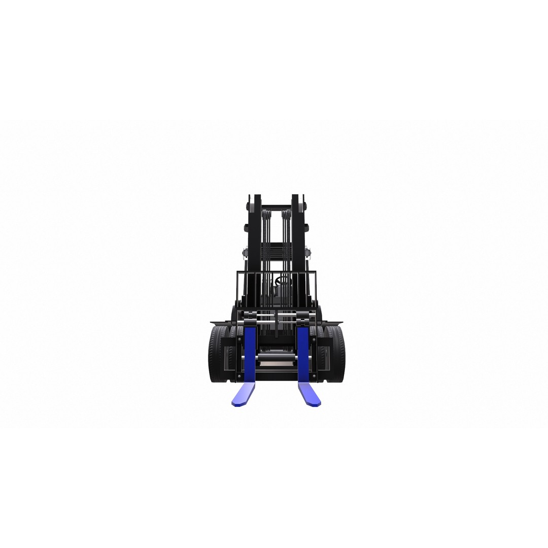 ForkLift 3D Model – Low Poly Electric Forklift, Game Ready, FBX - View 18