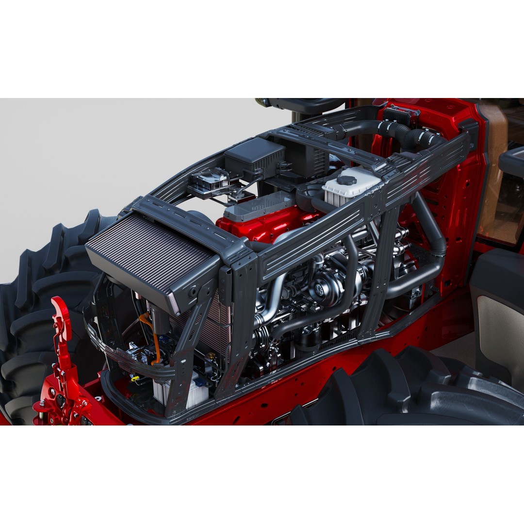 Agricultural Tractor 3D Model – Detailed PBR Asset for Animation, FBX, Blender