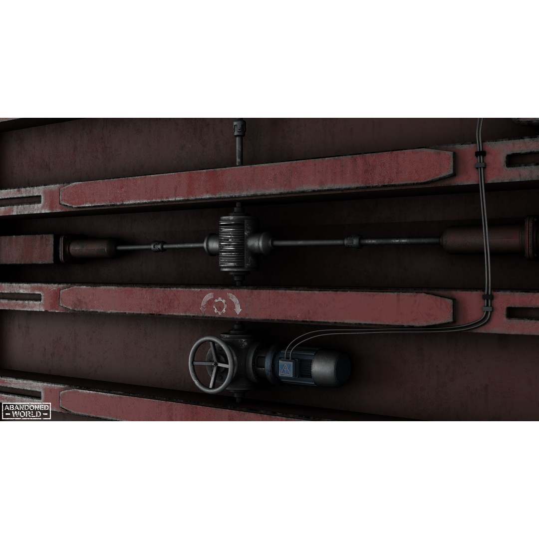 Subway Hermetic Gate 3D Model – Low Poly Game Ready PBR Asset for Unity - View 18