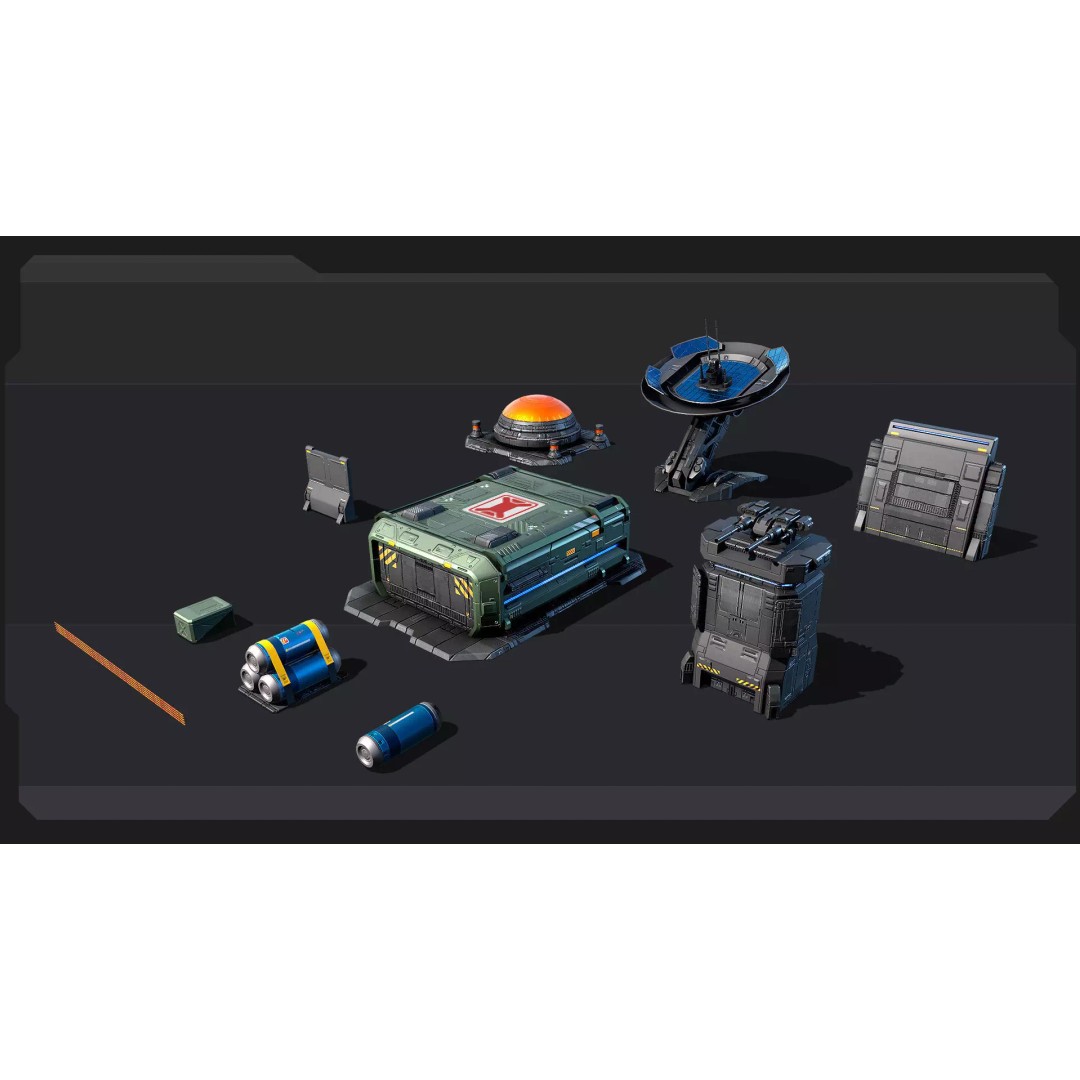 Sci-Fi Military Buildings 3D Model – Low Poly Game Asset, FBX, OBJ - View 19