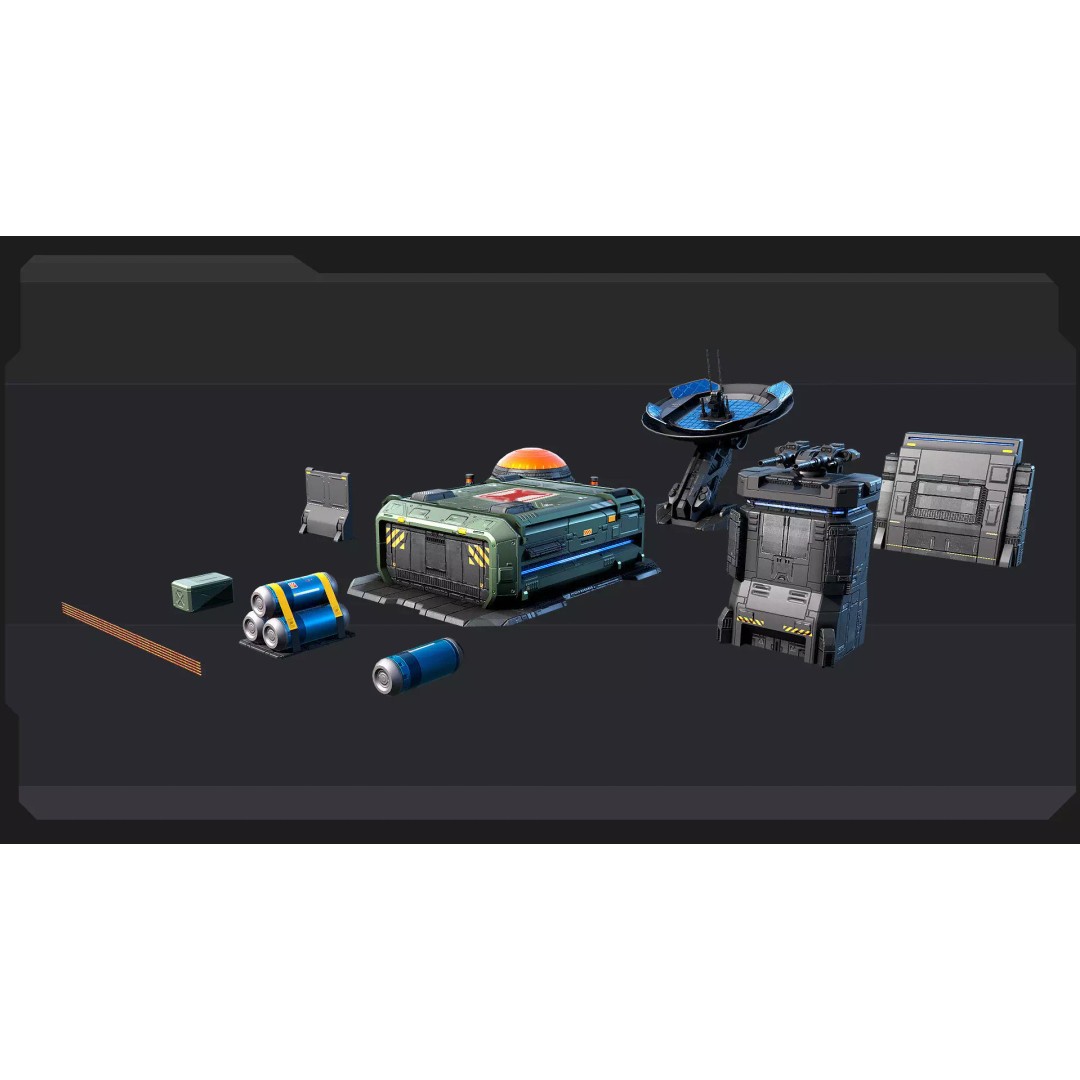 Sci-Fi Military Buildings 3D Model – Low Poly Game Asset, FBX, OBJ - View 21