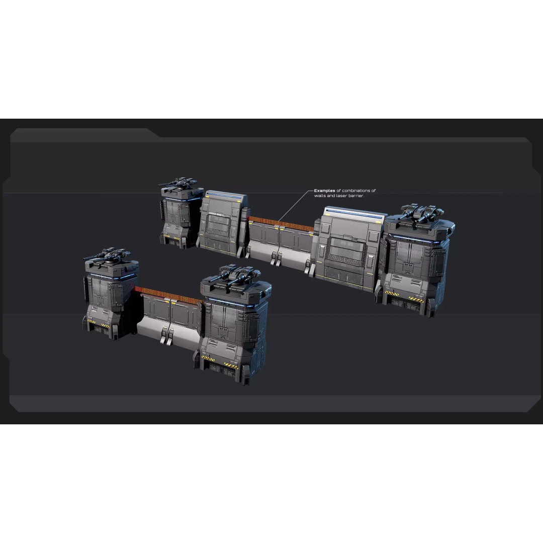 Sci-Fi Military Buildings 3D Model – Low Poly Game Asset, FBX, OBJ - View 23