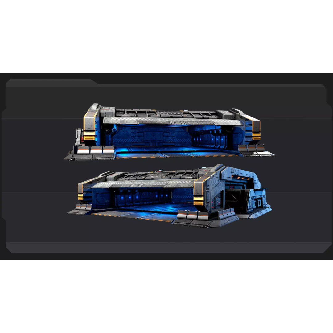 Sci-Fi Military Buildings 3D Model – Low Poly Game Asset, FBX, OBJ - View 31