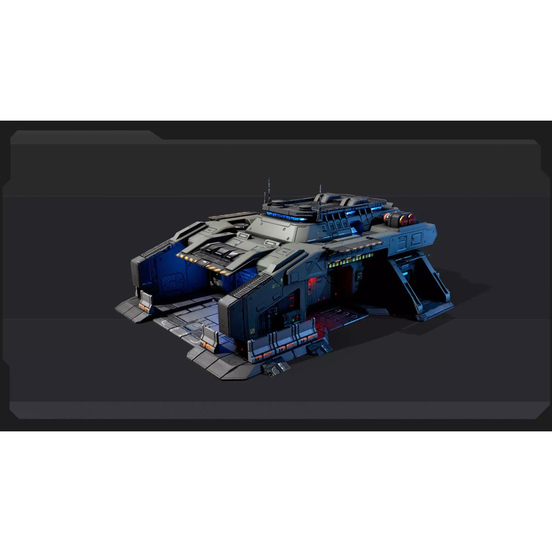 Sci-Fi Military Buildings 3D Model – Low Poly Game Asset, FBX, OBJ - View 36