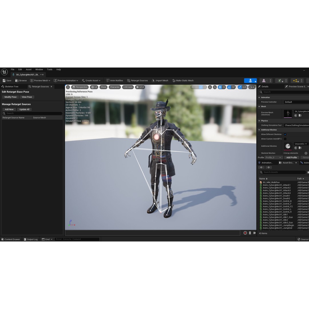 CyborgMech01 3D Model – Low Poly Sci-Fi Character, Rigged & Animated
