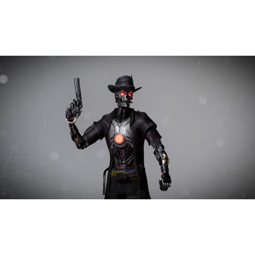 CyborgMech01 3D Model – Low Poly Sci-Fi Character, Rigged & Animated - View 6