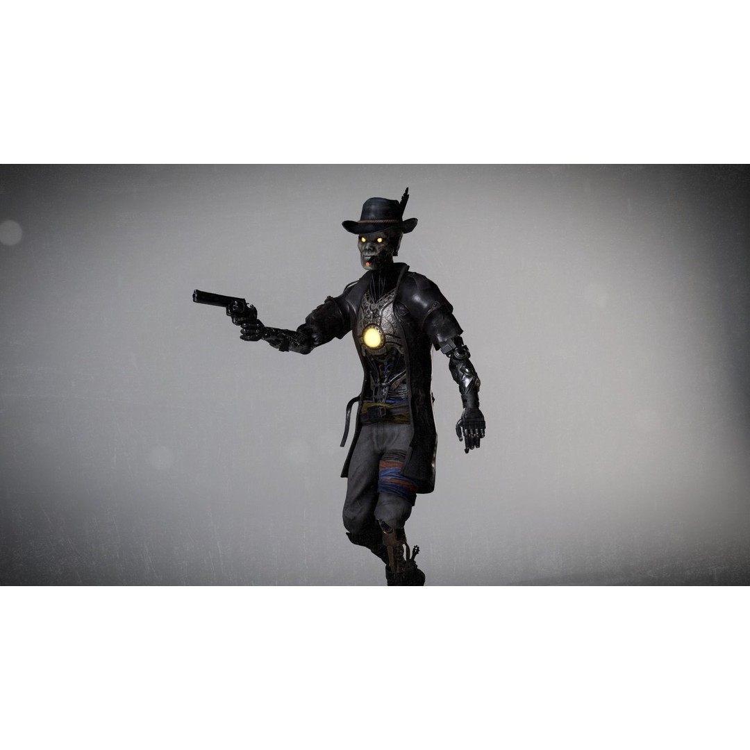 CyborgMech01 3D Model – Low Poly Sci-Fi Character, Rigged & Animated - View 7