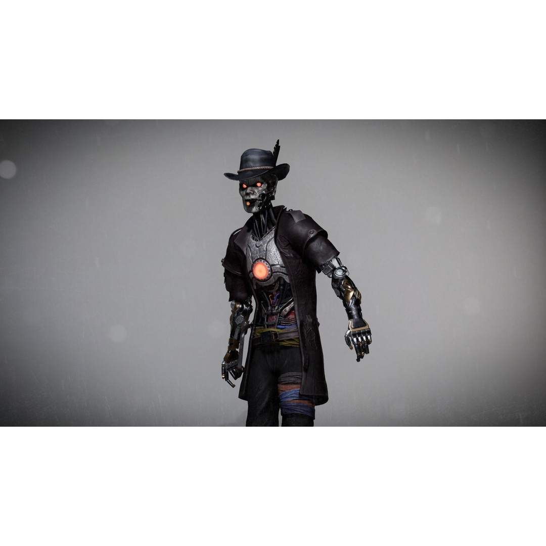 CyborgMech01 3D Model – Low Poly Sci-Fi Character, Rigged & Animated - View 8