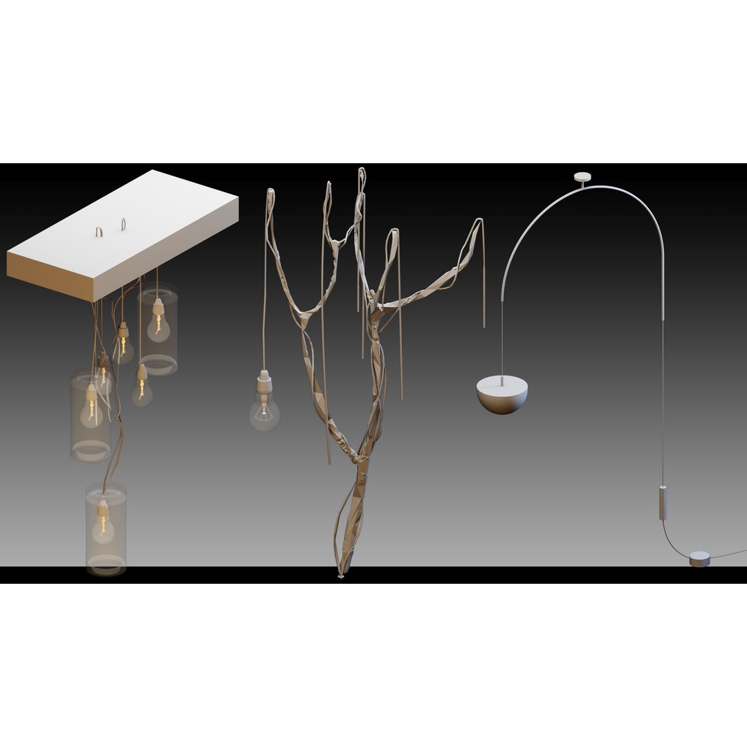 Industrial Lighting 3D Model – High Detail Assets for CG Projects, FBX, Blender - View 14