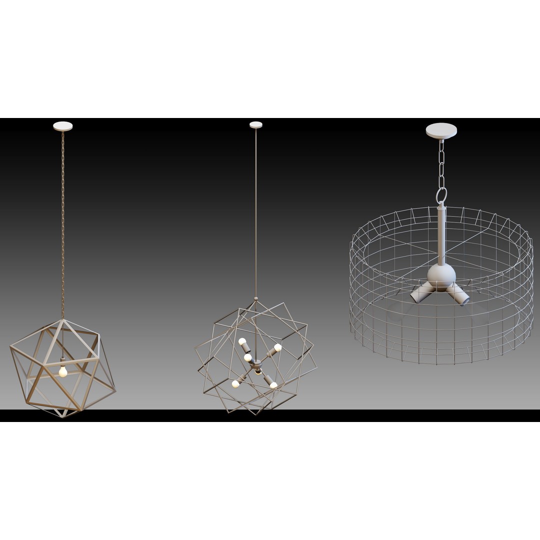 Industrial Lighting 3D Model – High Detail Assets for CG Projects, FBX, Blender - View 16