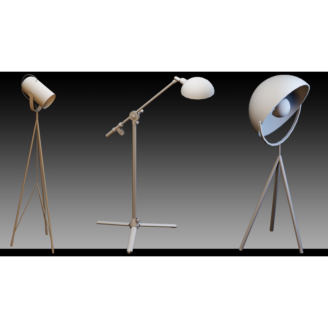 Industrial Lighting 3D Model – High Detail Assets for CG Projects, FBX, Blender - View 18