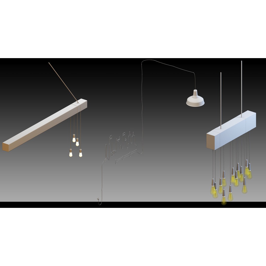Industrial Lighting 3D Model – High Detail Assets for CG Projects, FBX, Blender - View 19