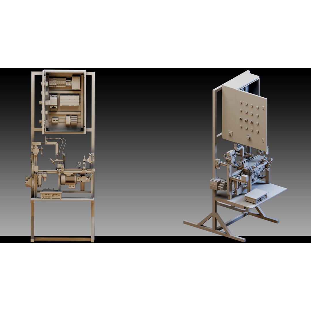 Industrial Lighting 3D Model – High Detail Assets for CG Projects, FBX, Blender - View 6