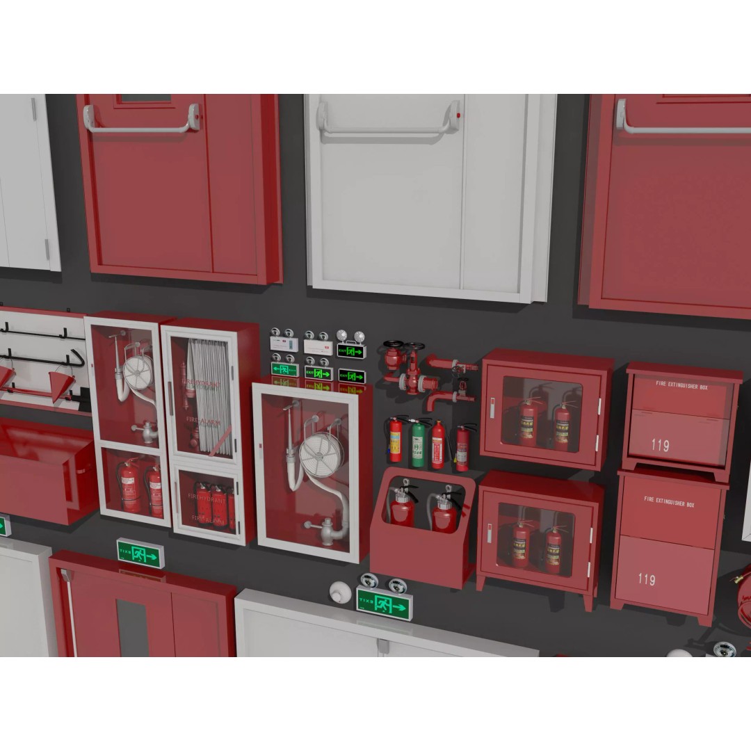 Industrial Doors 3D Model – High Poly Architectural Asset, FBX, OBJ - View 5