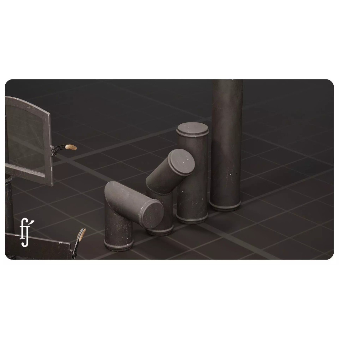 Modular Vintage Cast Iron Wood Stove 3D Model – High Poly PBR Asset, FBX - View 14