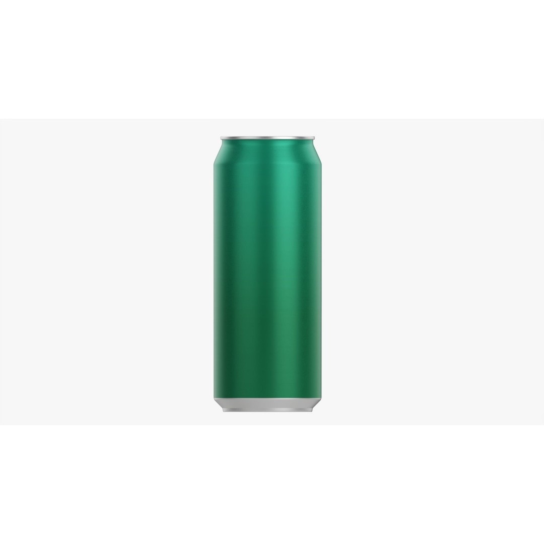 Standard Beverage Can 3D Model – PBR Textured, Game Ready, FBX - View 3