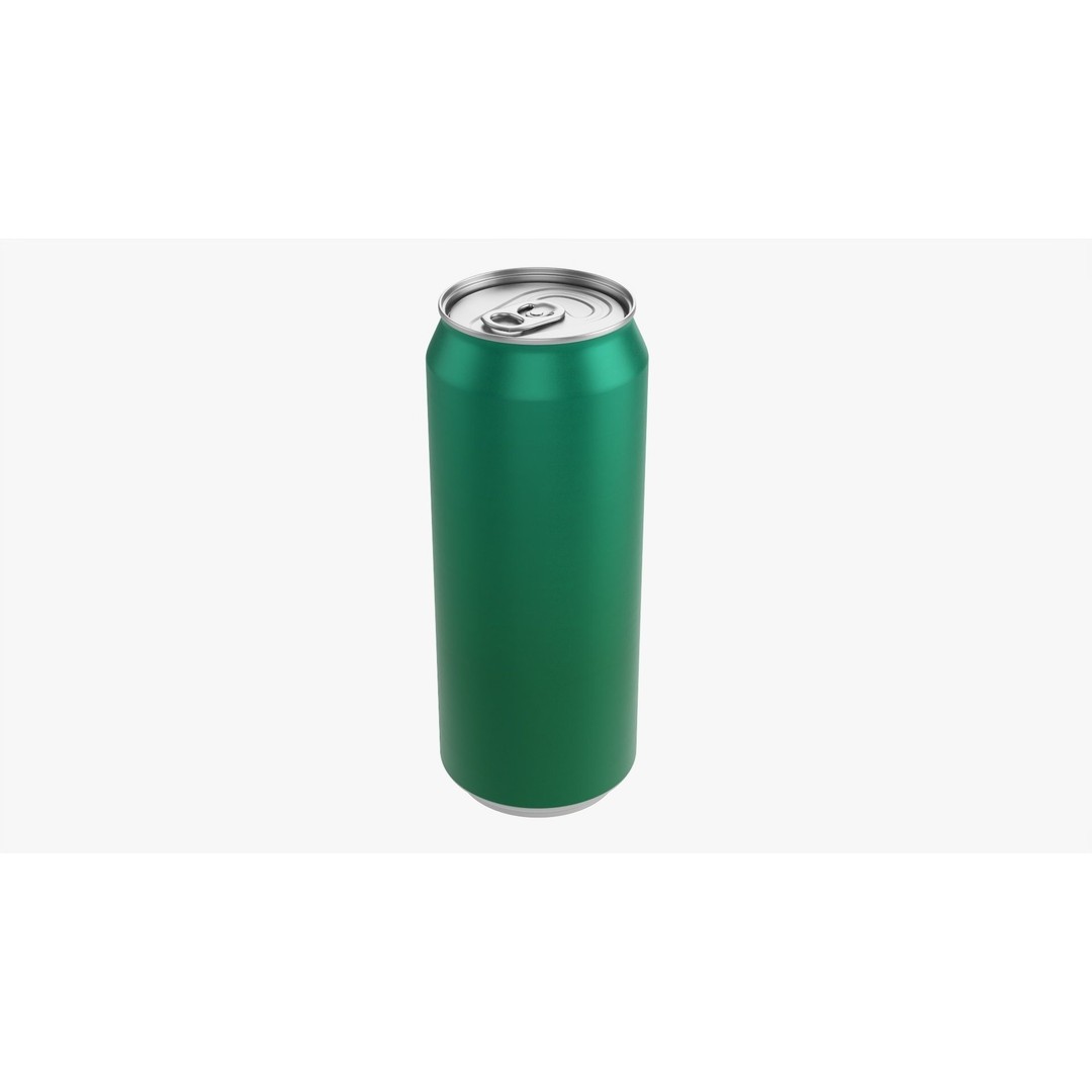 Standard Beverage Can 3D Model – PBR Textured, Game Ready, FBX - View 4
