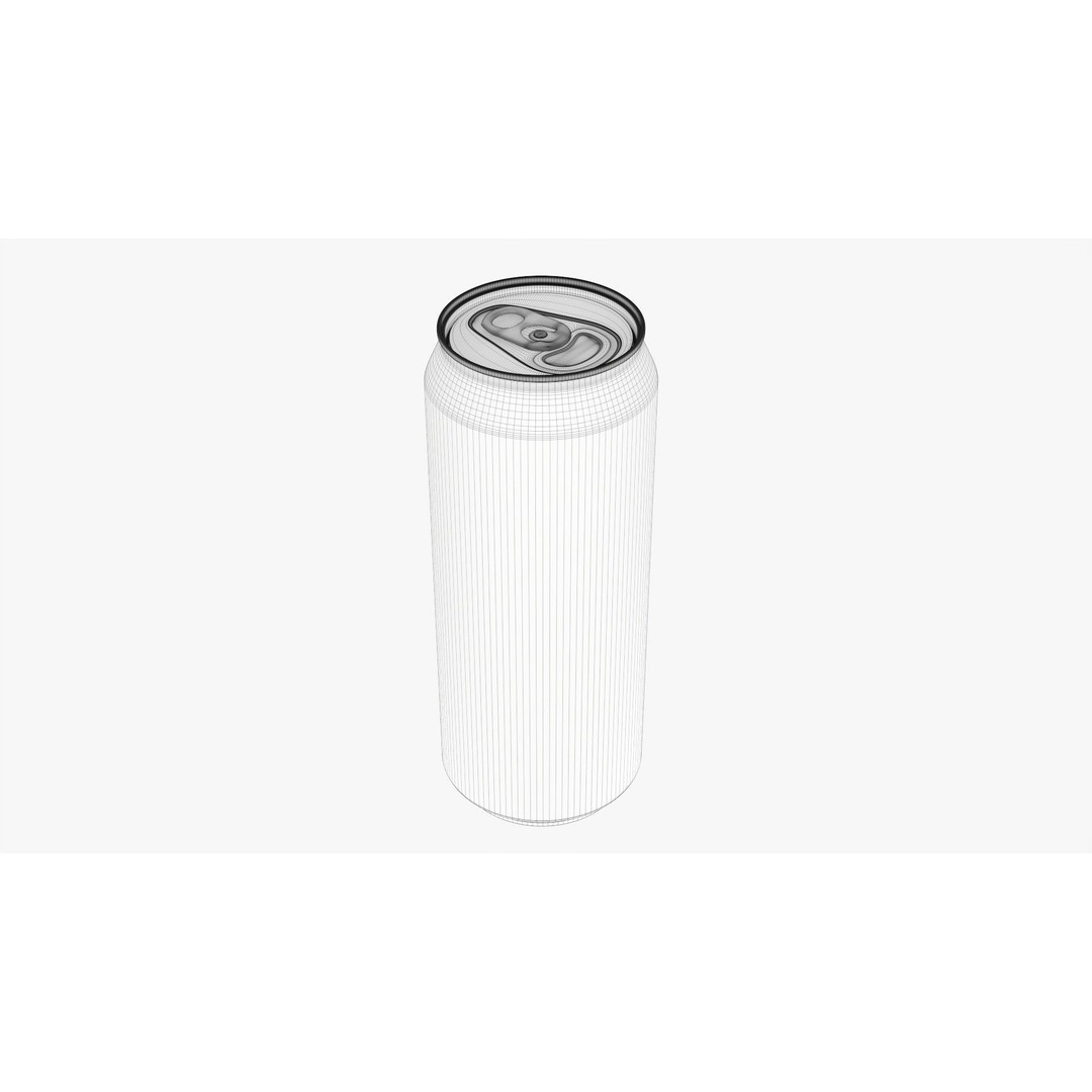 Standard Beverage Can 3D Model – PBR Textured, Game Ready, FBX - View 7