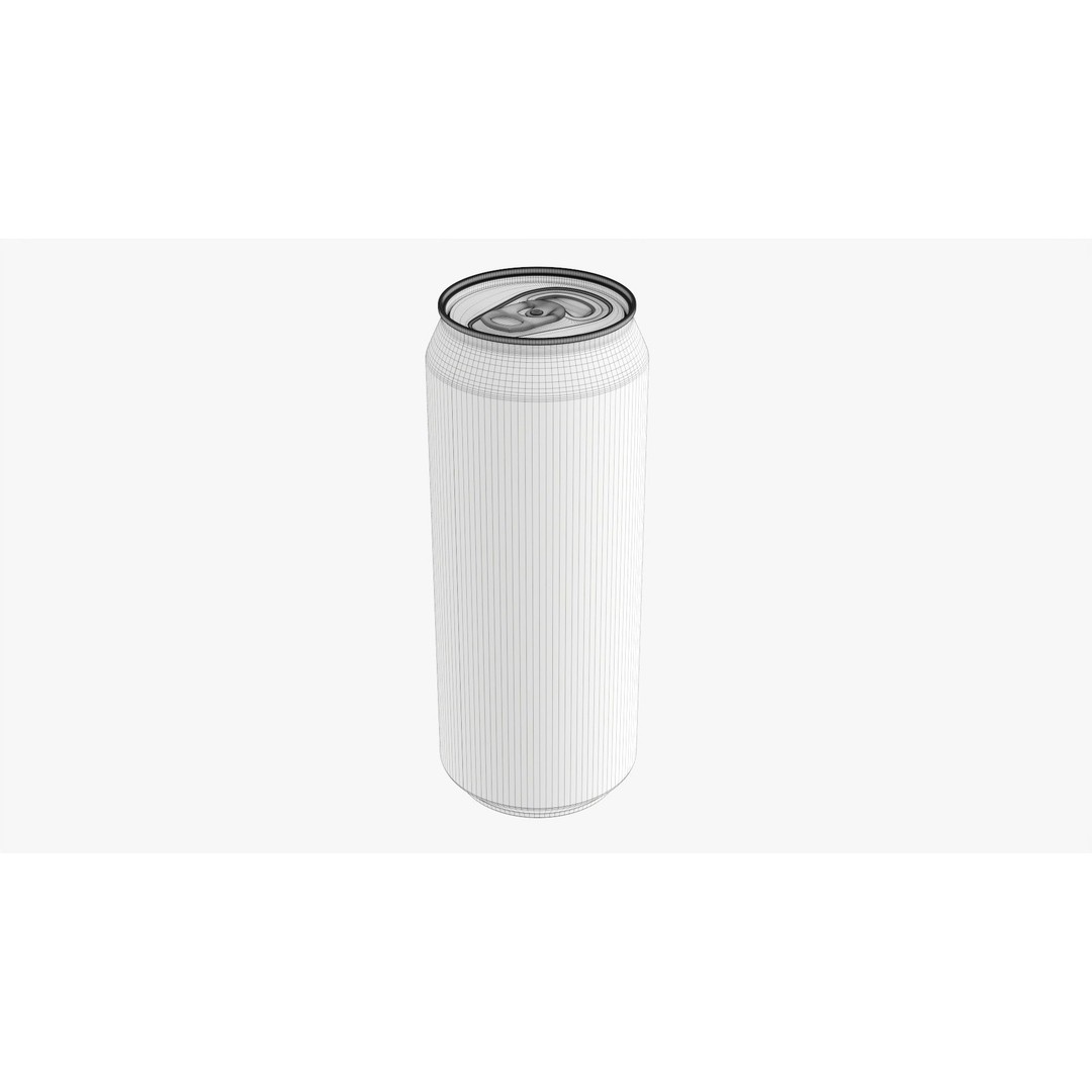 Standard Beverage Can 3D Model – PBR Textured, Game Ready, FBX - View 8