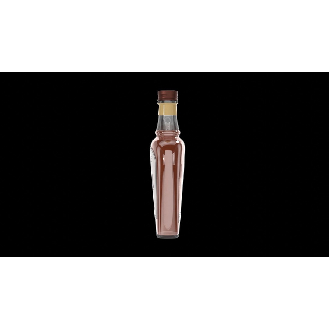 Maple Syrup Bottle 3D Model – Realistic PBR Glass Asset, FBX - View 3
