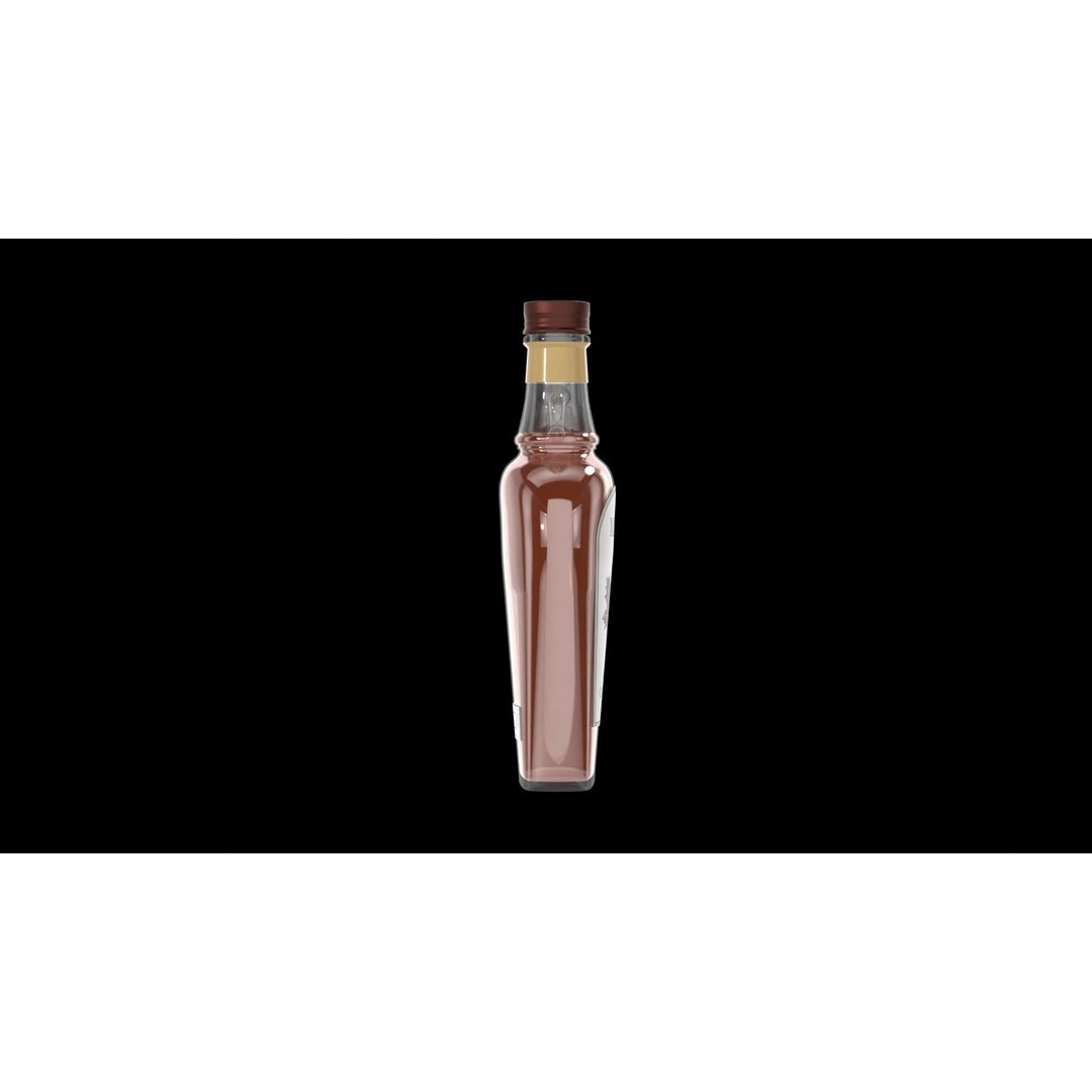 Maple Syrup Bottle 3D Model – Realistic PBR Glass Asset, FBX - View 5