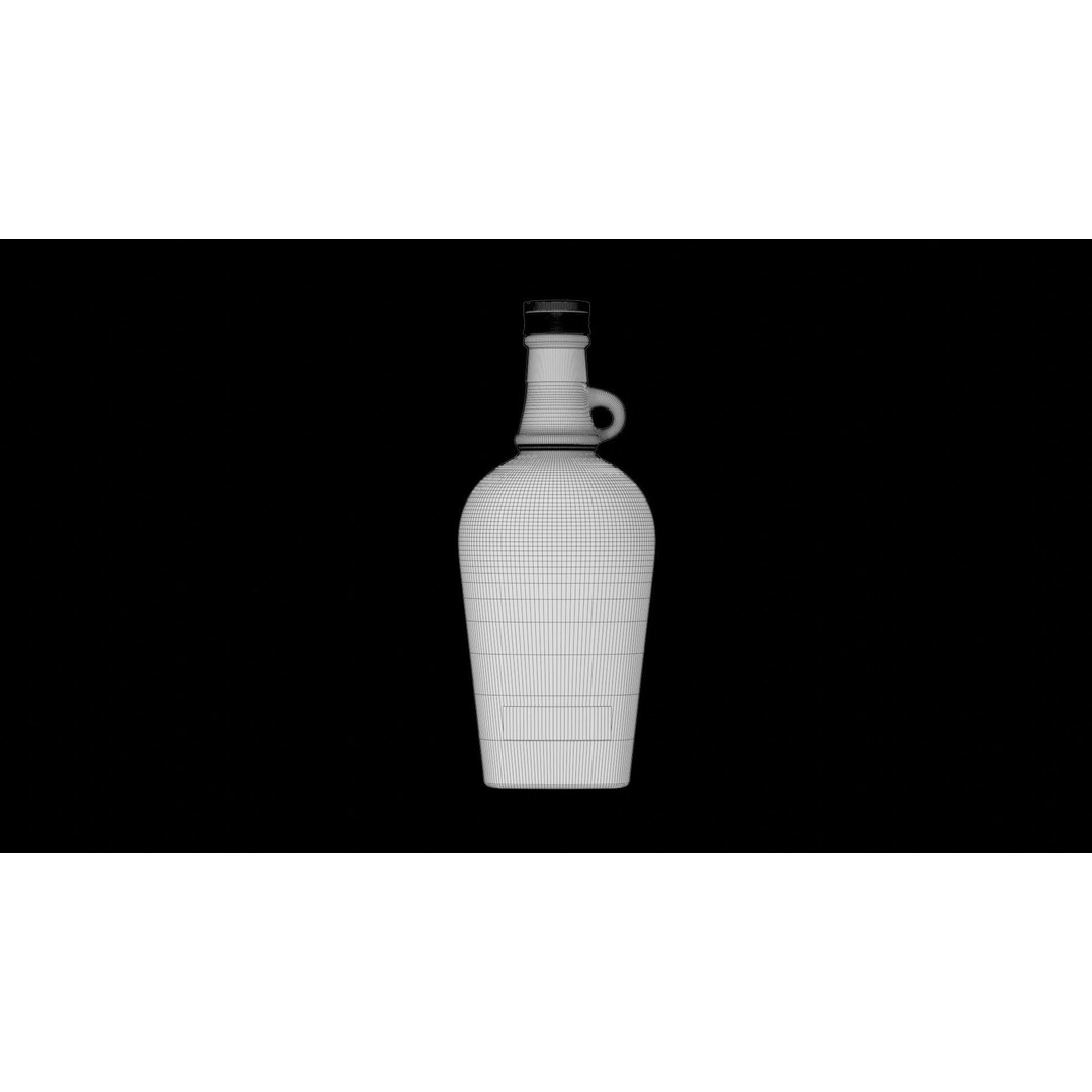 Maple Syrup Bottle 3D Model – Realistic PBR Glass Asset, FBX - View 8