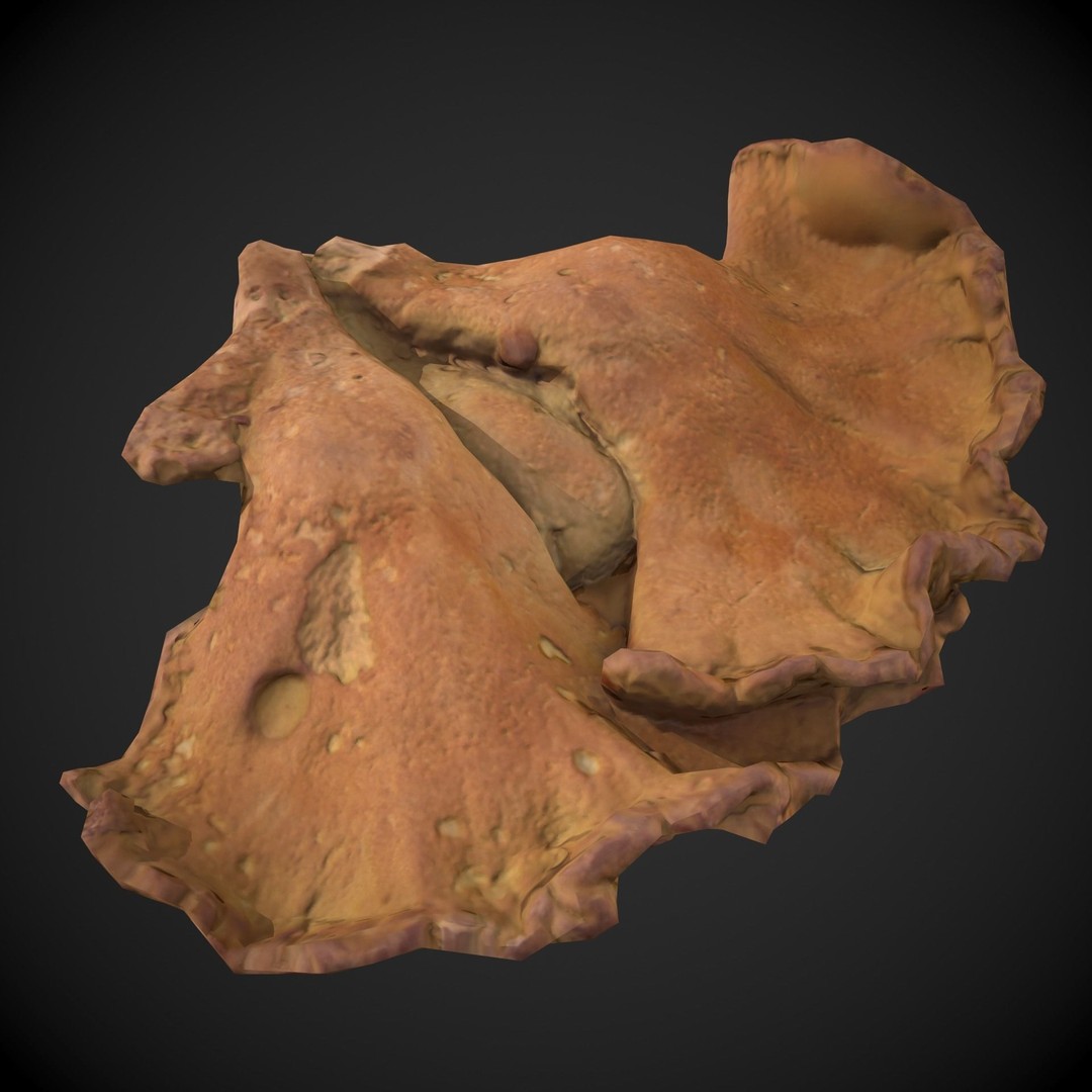 Chicken of the Woods 3D Model – Low Poly Game Asset, FBX, PBR Textures